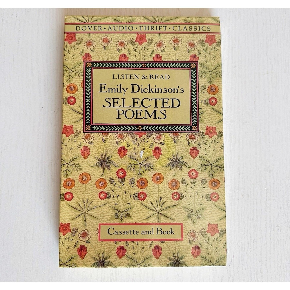 Emily Dickinson's Vintage 1996 Sealed Selected Poems Cassette & Book